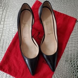 Louboutin D'orsay Kitten Heels Pump